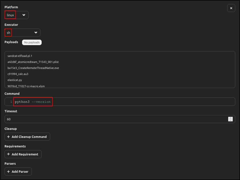 Edit the Linux and Windows executors for Check Python