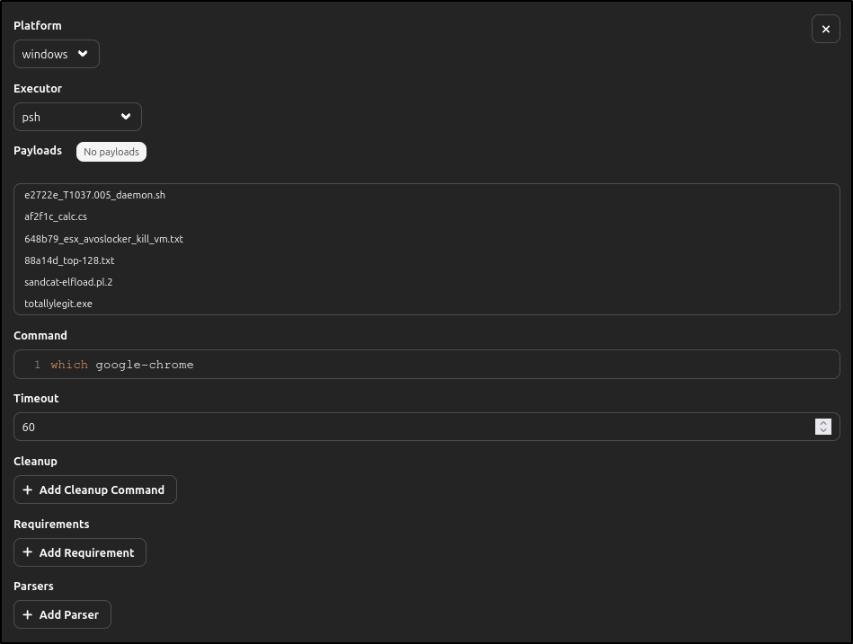 Configure the Check Chrome ability