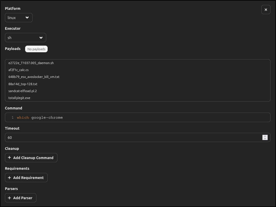 Review the Check Chrome executors