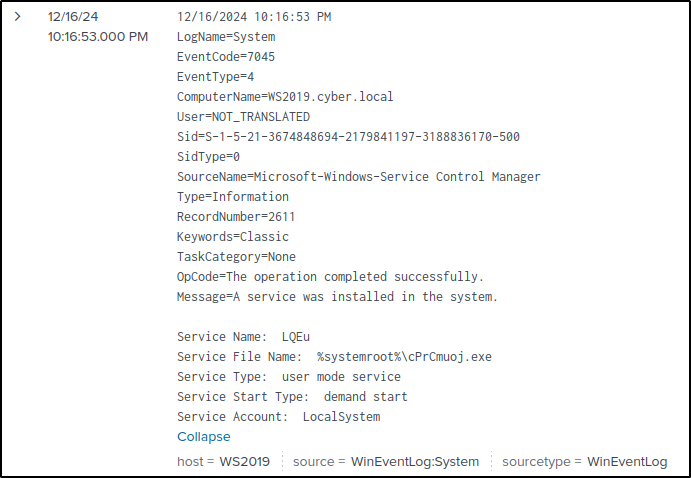 DFIR-IRIS timeline construction — step 28