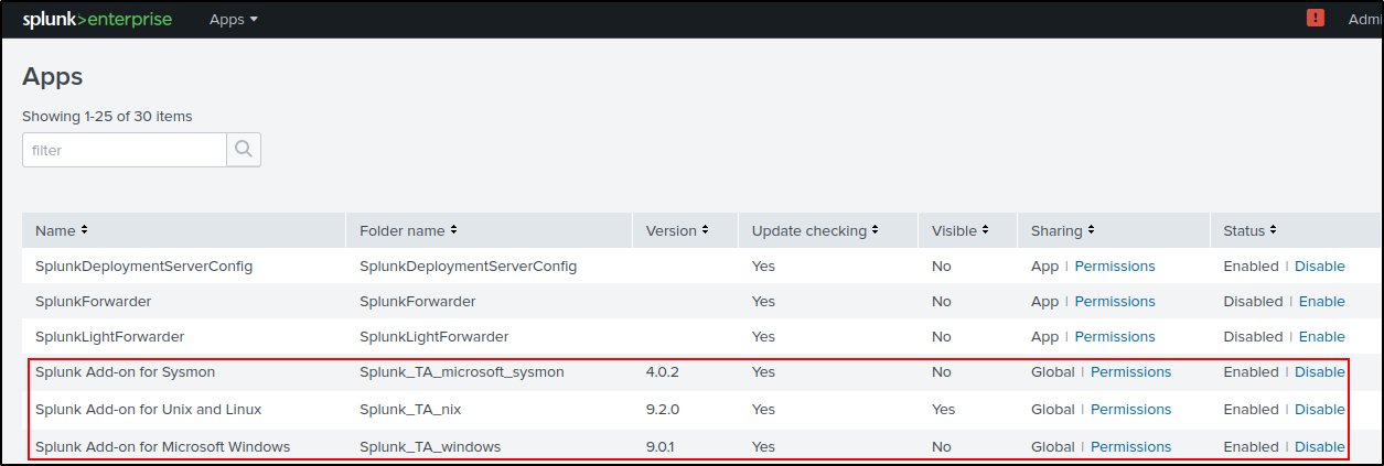 splunk addons configuration step 52