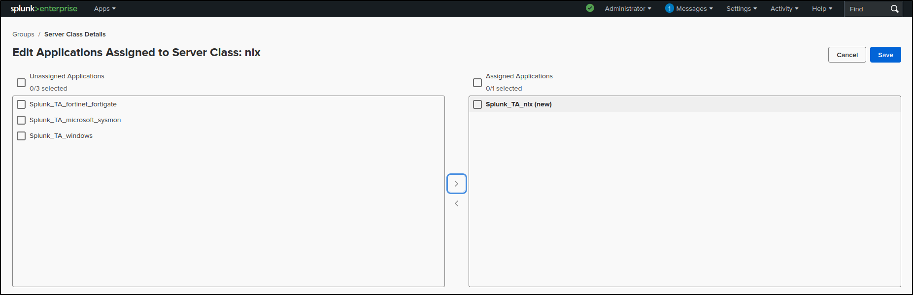 linux addon configuration step 61