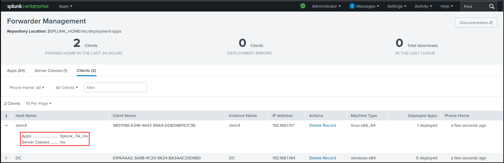 linux addon configuration step 66