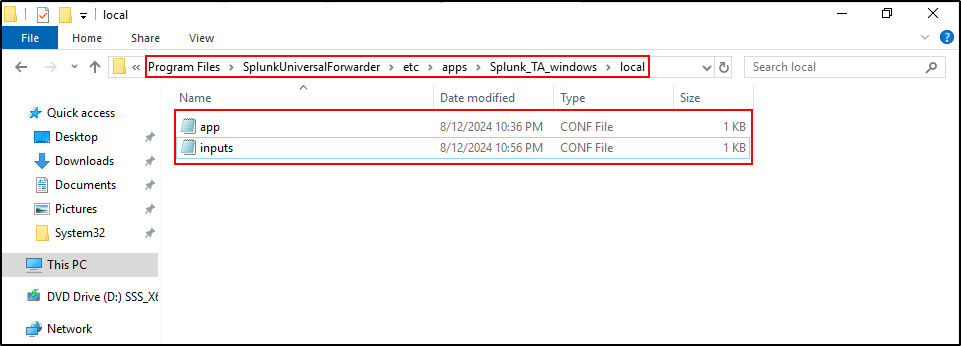 sysmon addon configuration step 84
