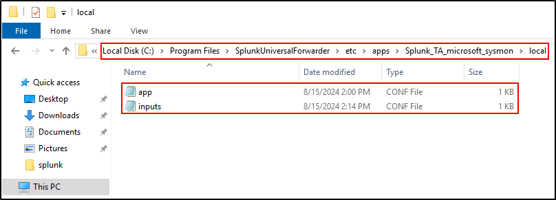 sysmon addon configuration step 87