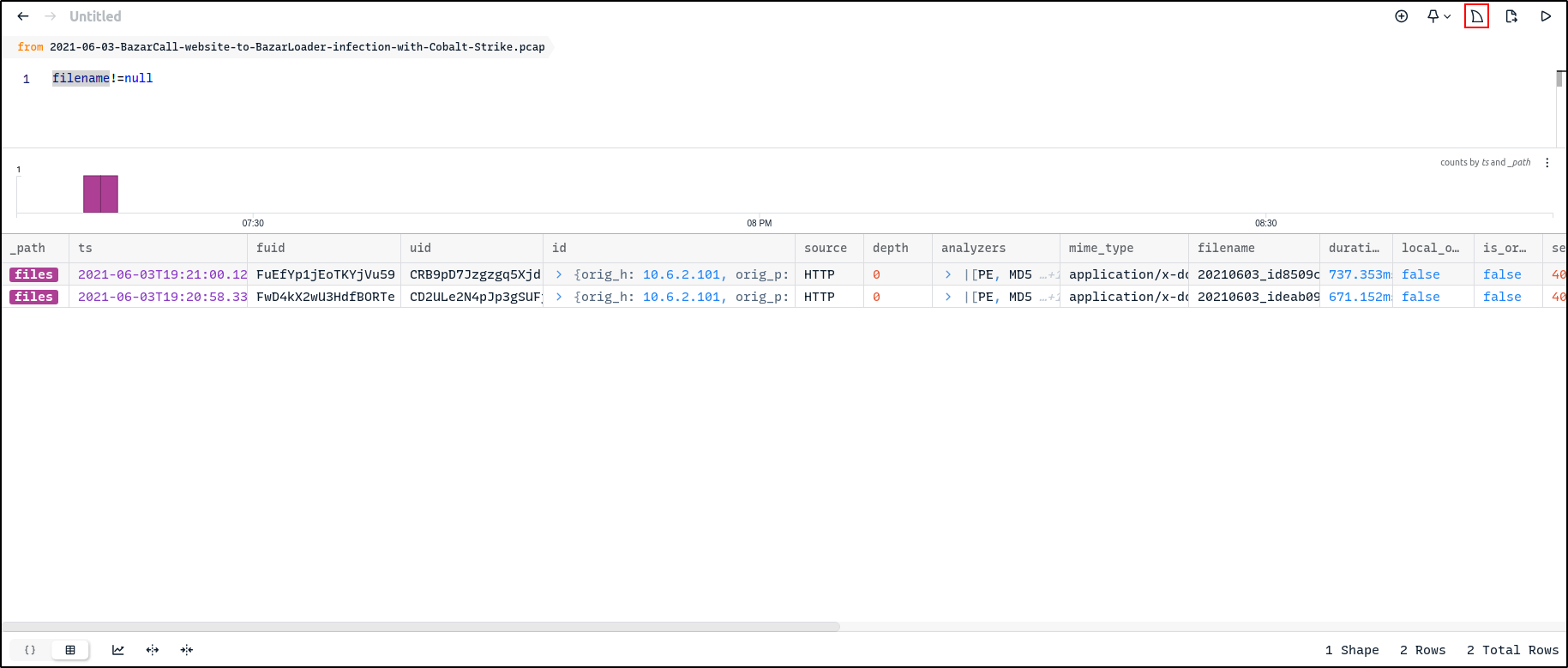 Selecting Download Packets for the correlated flow